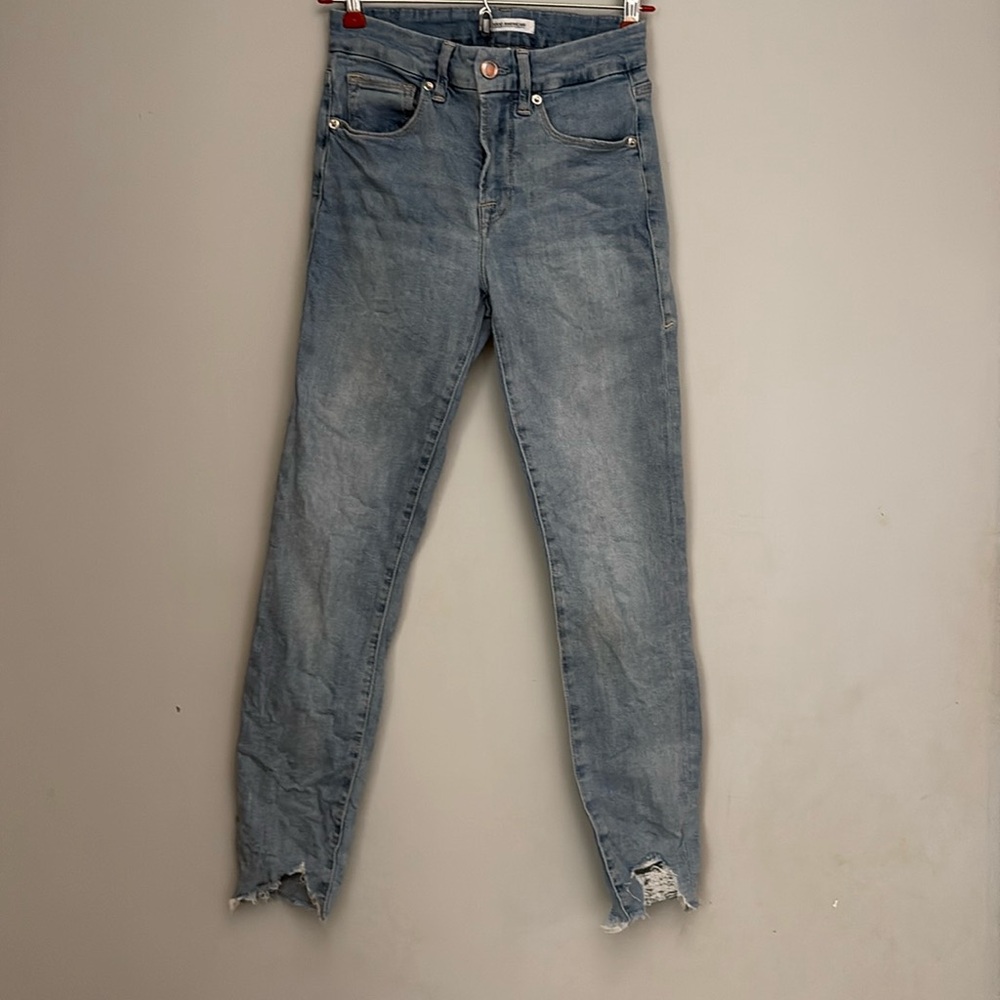 GOOD AMERICAN Good Legs Crop Skinny, Ankle length, size 0/25
